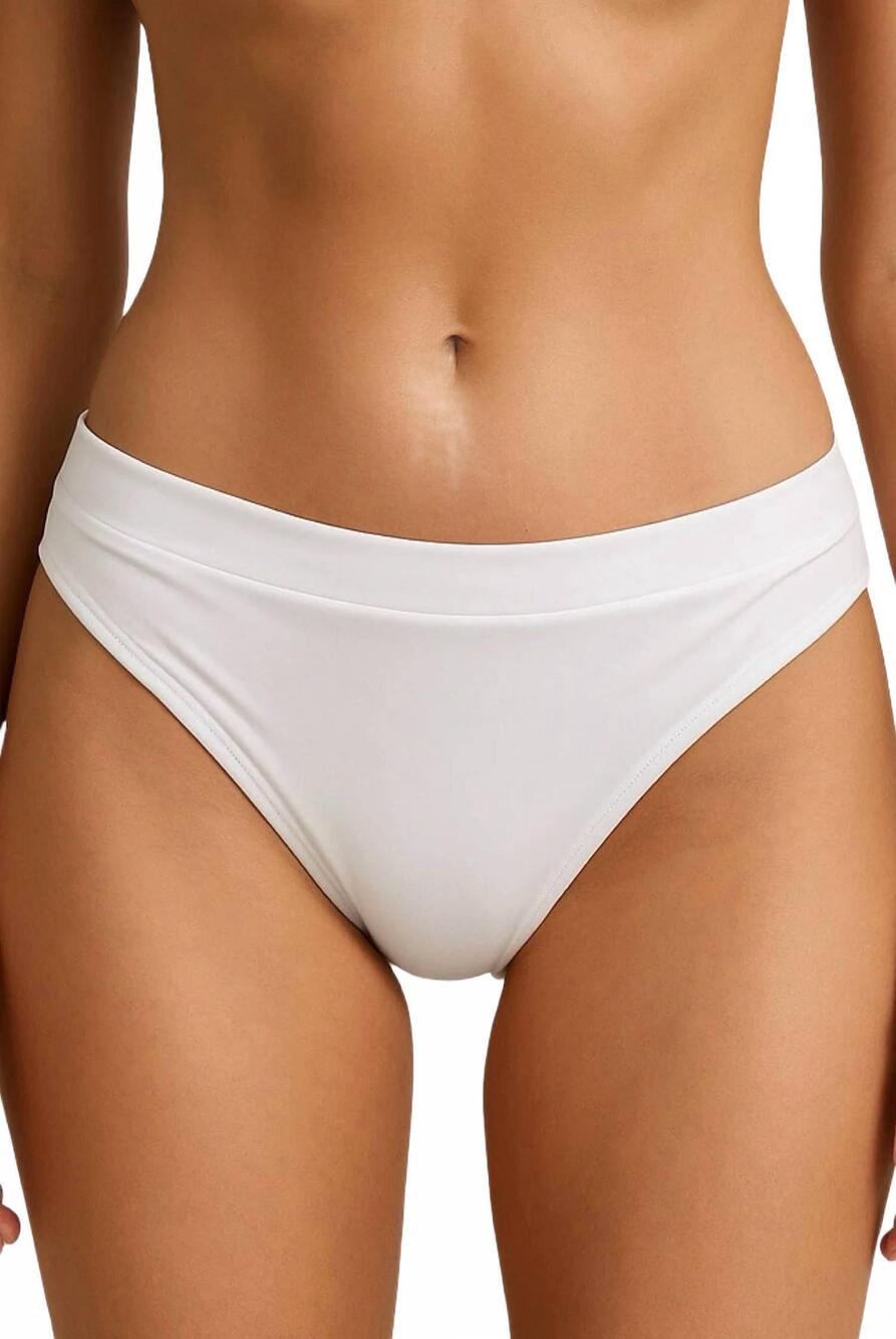 NEW JNK brazil shiny bikini panty shorts in white